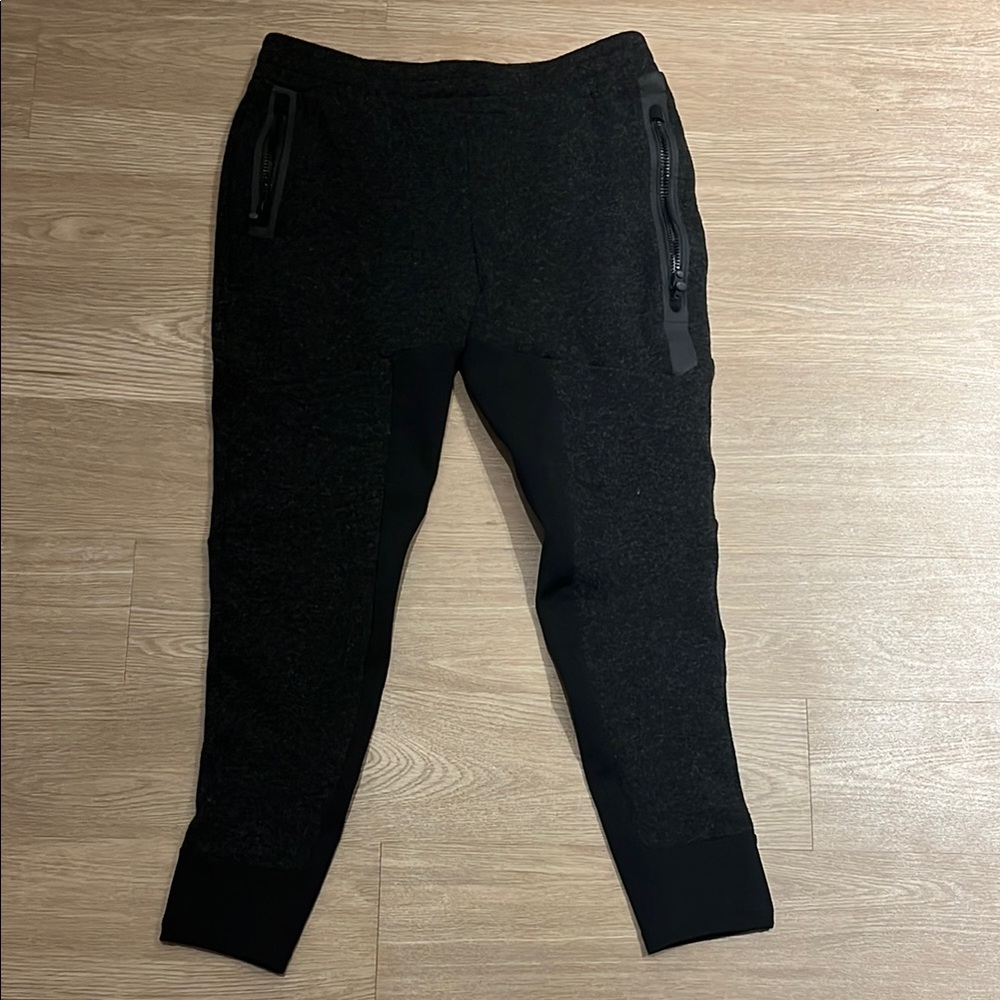 Black Jogger Pants with Zipper Pockets